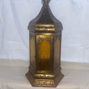 Mosaic glass candle fixture